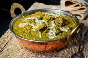 Lamm mit Spinat (Mutton Palak)